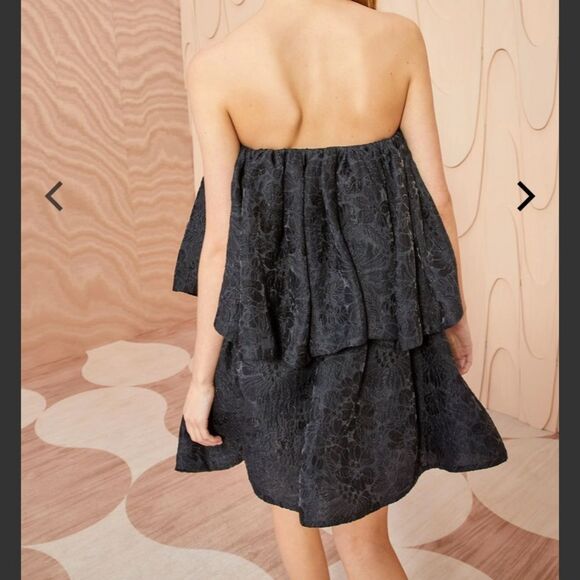 Ulla Johnson Oui Dress Noir - Strapless Mini Dress - Picture 9 of 11